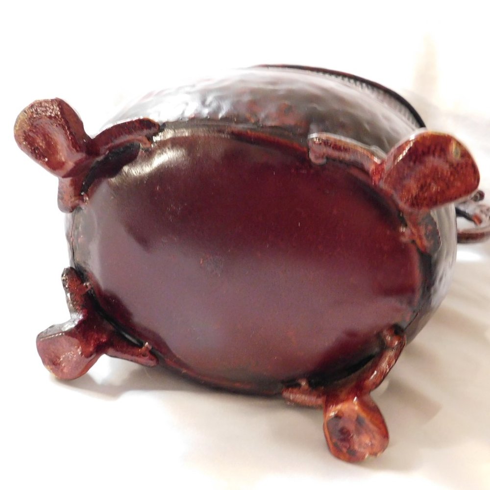 Vintage Gothic Victorian Griffin Motif Handle Footed Centerpiece - Picture 4 of 10